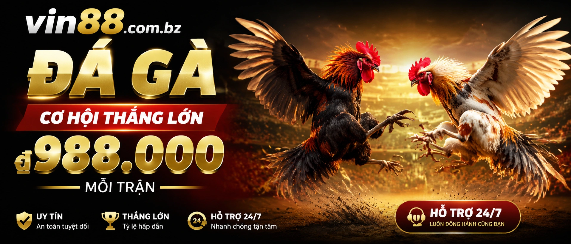Đá Gà Trực Tiếp trên VIN88